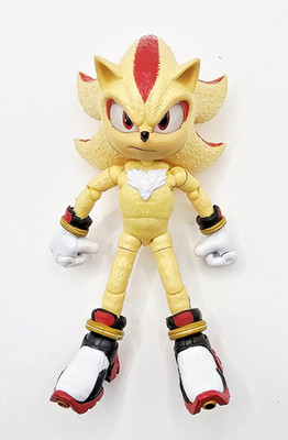 Sonic the Hedgehog Super Shadow Action Figure 5'' Inch Jazwares Articulated