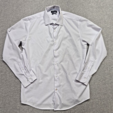 Nautica Slim Fit Performance Shirt Mens 15-15.5 32/33 White Button Down Stretch