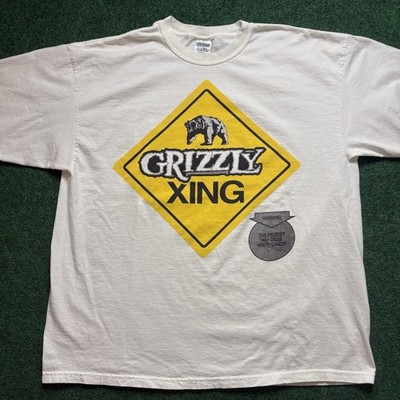 Vintage Grizzly Chewing Tobacco Promo T Shirt Sz XXL White Surgeon General