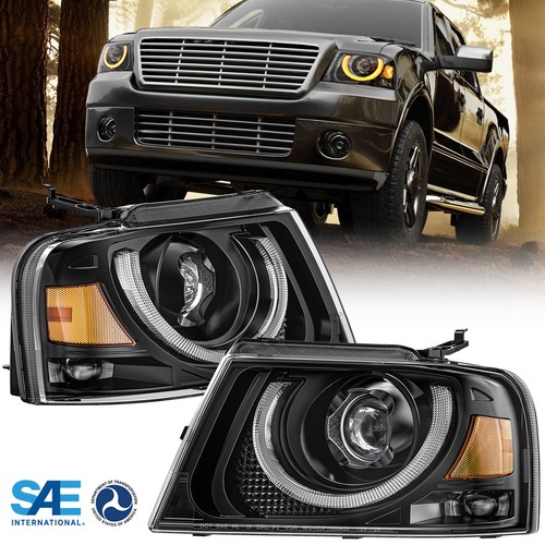 DOT LED Headlight Assembly Turn Signal Parking Light For 2004-2008 Ford F150