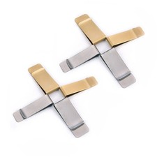 2Pcs Money Clip Slim Cash Clip Credit Card Holder Pocket Wallet Clips For Cash