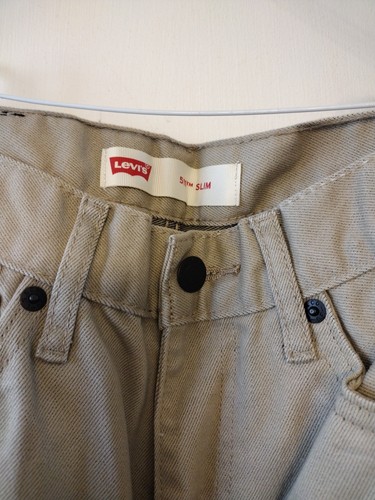 Levi's 511 Slim Boys Young Men's Tan Khaki Jeans Size 16 Reg W 28 x L 28 (C2) - Picture 6 of 11