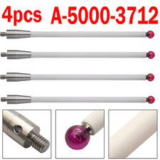 4pcs A-5000-3712 For Renishaw CMM Probe Stylus 100mm/Ceramic Stem 6mm Ball Tip