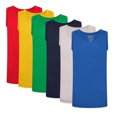 KidCollection Boys Vest Top (Pack of 6) TC939