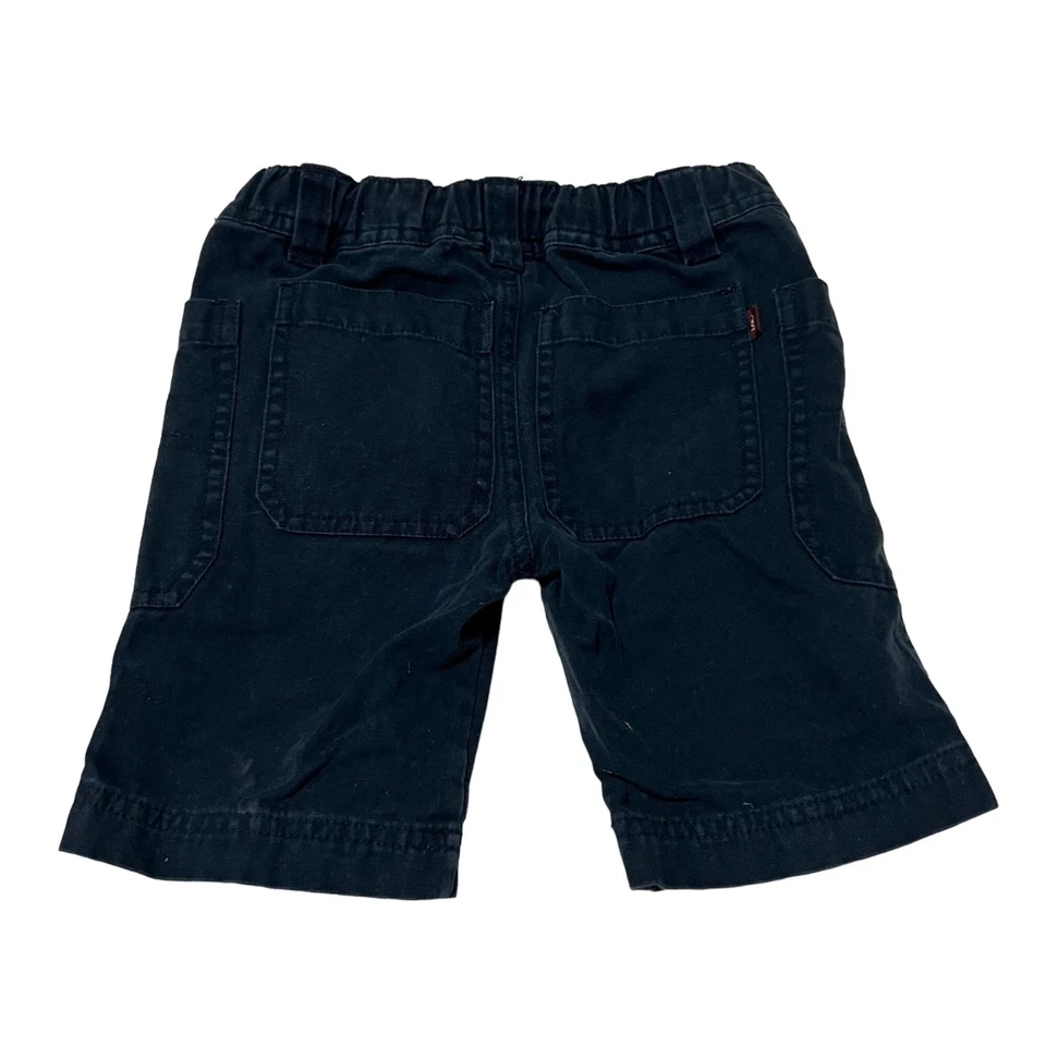 Pantalones Cortos Chinos Tea Collection Niños Azul Marino Oscuro Algodón Frente Plano Talla 4 Foto 4 de 4