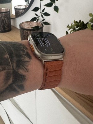 Apple Nylonarmband Terracotta für Apple Watch Ultra (Alpine Loop Stil)