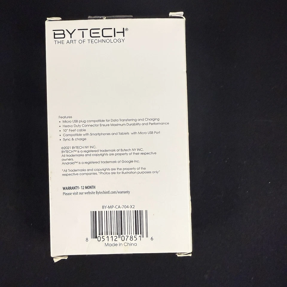 By Tech 6Ft To 10Ft Android 2 Pack Micro USB Charge & Sync - Image 3 of 4