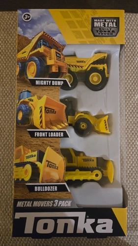Tonka Metal Movers 3 pack, Dump Truck, Front Loader & Bulldozer SANDBOX Toys NEW