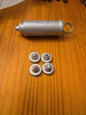 Vtg Aluminum Decorator Press Cake Cookie Pastry Icing Decorating 5 Tips