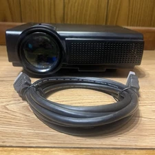 Tenker Q5 Mini Black Portable HDMI Home Theater Projector (Without Power Cable)