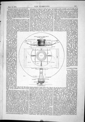 Alter Technik 1874 Monsieur Menier Heißluftballon Plan Ofen Cist viktorianisch