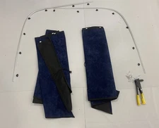 Kenworth T680 Peterbilt 579 WINDSHIELD Curtains And Rails. Hardware. Full Set.