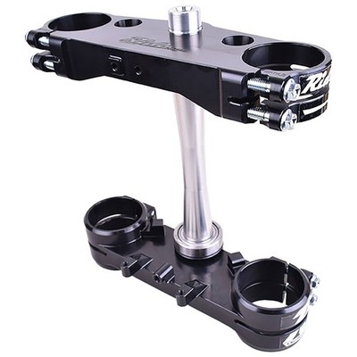 Ride Engineering Billet Split Triple Clamp Set 23.5mm Offset Black
