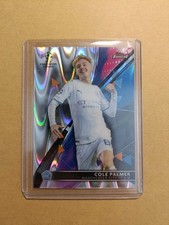 Cole Palmer 2021/22 Topps Finest Ray Wave Refractor Rookie Card 176/199. rookie card picture
