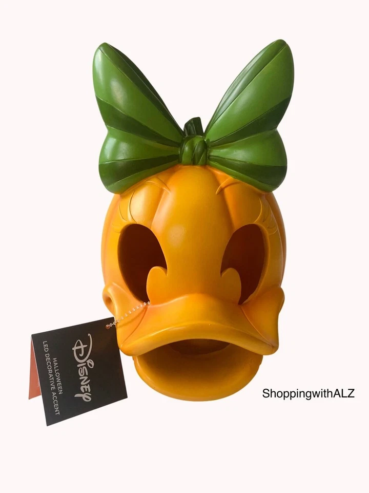 NEW Celebrate Together Disney Daisy Duck LED Pumpkin Table Decor Halloween - Image 2 of 4