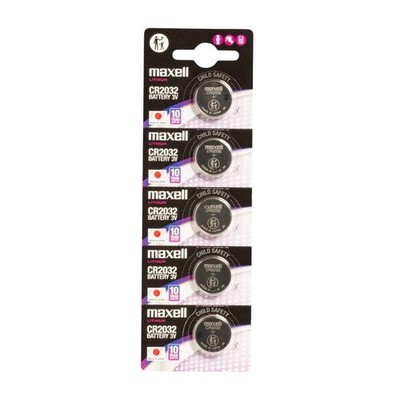 5x Maxell CR2032 Lithium Knopfzellen Batterien Made in Japan