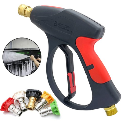 #ad 1 4quot; High Pressure Washer Gun 3000 PSI Car Wash Foam Spray Short Wand 5 Nozzle $17.90