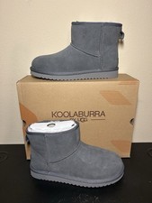 Koolaburra X UGG Women  s Burra Mini Grey Suede Winter Boot Size US 7
