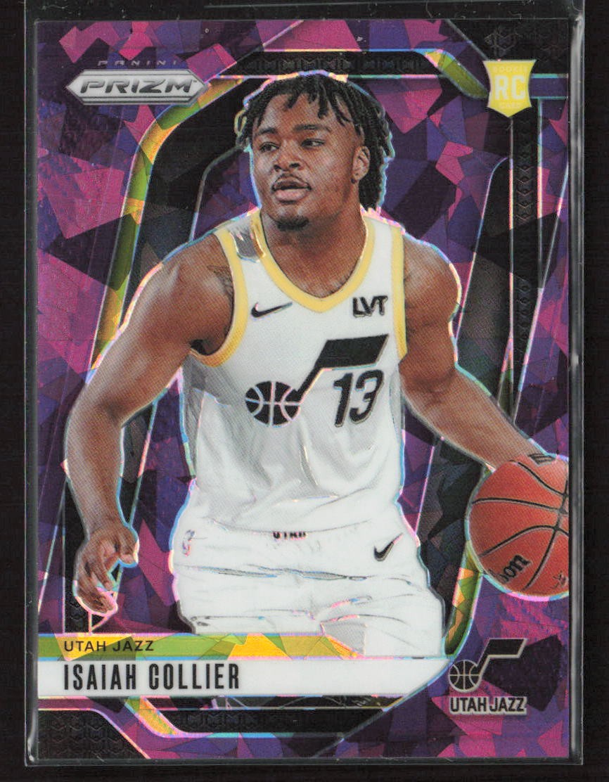 Isaiah Collier 2024-25 Panini Prizm #227 Prizms Purple Ice /149 Utah Jazz