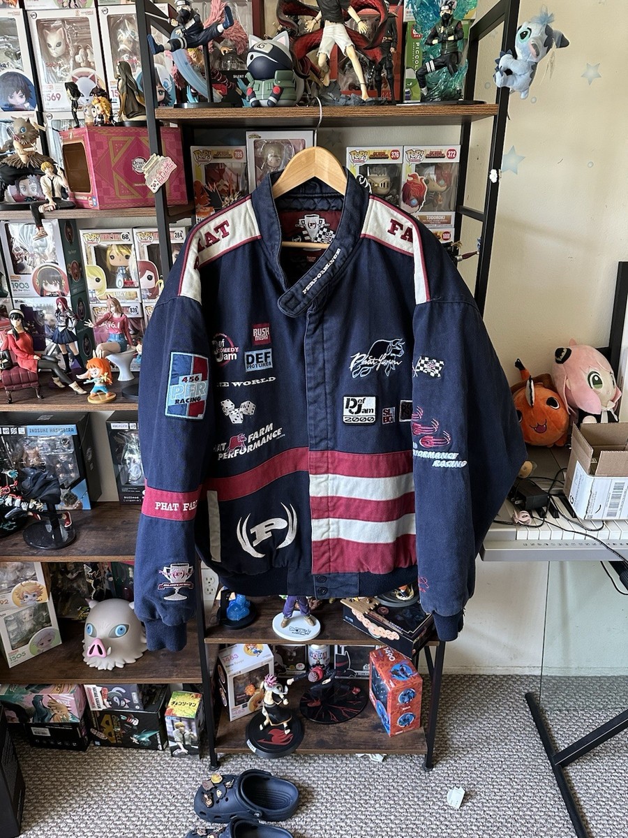 Vintage Phat Farm Def Jam Patchwork Racing Jacket Men’s Size 3XL (some  flaws)