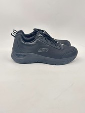 Skechers Arch Comfort Mens 11 Black Work Walking Sneakers 16909 BBK