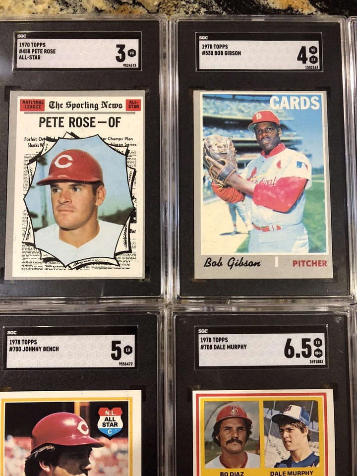 1970 MLB-PSA-LOTE de 32-GIBSON, ROSA, BANCO, RYAN, SEAVER, BRETT, KILLEBBREW-fotos Foto 2 de 4