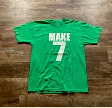 Vintage 7 Up Shirt Mens Large Green White Make 7 Up Yours