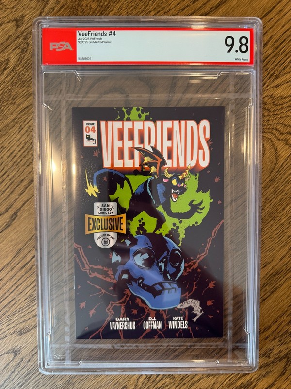 2025 VeeFriends #4 Three Horned Harpik Comic Jim Mahfood SDCC /309 RARE PSA 9.8