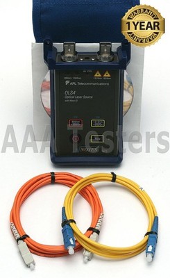 AFL Noyes OLS4 Quad SM MM Fiber Optic Laser Light Source OLS-4