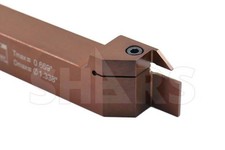 Shars 1 x 1" RH Grooving Cut-off Tool Holder .118" Insert Certificate P