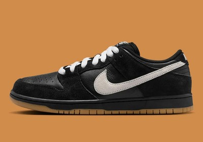 Size 12 - Nike Dunk Pro SB Low Black White Gum for sale online | eBay
