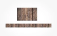 Dark Wood Straight Border Trim