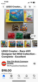 LEGO Creator  - Rare 4101 Designer Set Wild Collection - Complete - Excellent