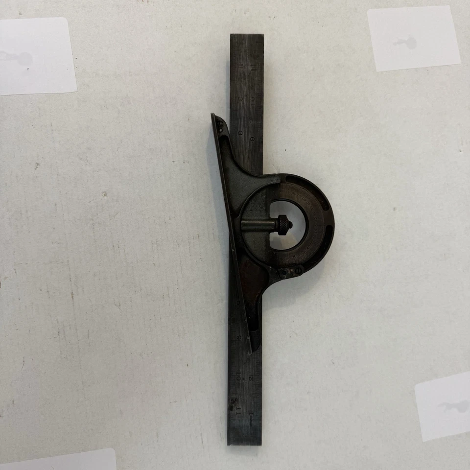 Lufkin Square 12in 4R Grade Rule w/Level Vintage Hand Tool Fast Ship - Image 4 of 4