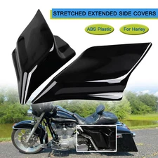 Gloss Black Stretched Extended Side Covers For Harley Electra Glide Road King US