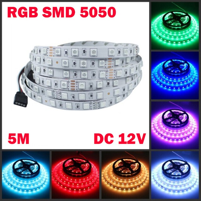 Lighting 5050 Rgb Led Strip Lights Colour Changing Tape Under Cabinet Kitchen Lighting Home Furniture Diy Cruzeirista Com Br