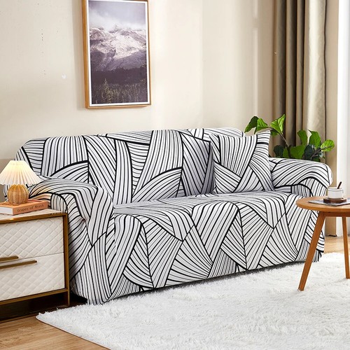 Line Pattern Stretch Elastic Sofa Protector Cover L shape Corner Sofa Covers - Bild 31 von 58