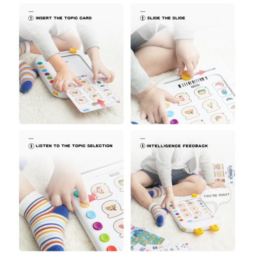 Talking Flash Cards Learning Toys for 2 3 4 5 6 Year Old Boys Girls,Sensory Toys - Picture 4 of 12