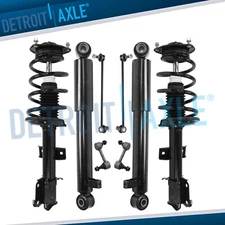 Front Struts w/Coil Spring Rear Shocks Sway Bars Kit for 2011 - 2013 Kia Sorento