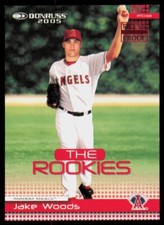 2005 Donruss The Rookies Press Proofs Red Jake Woods /200 Anaheim Angels #24