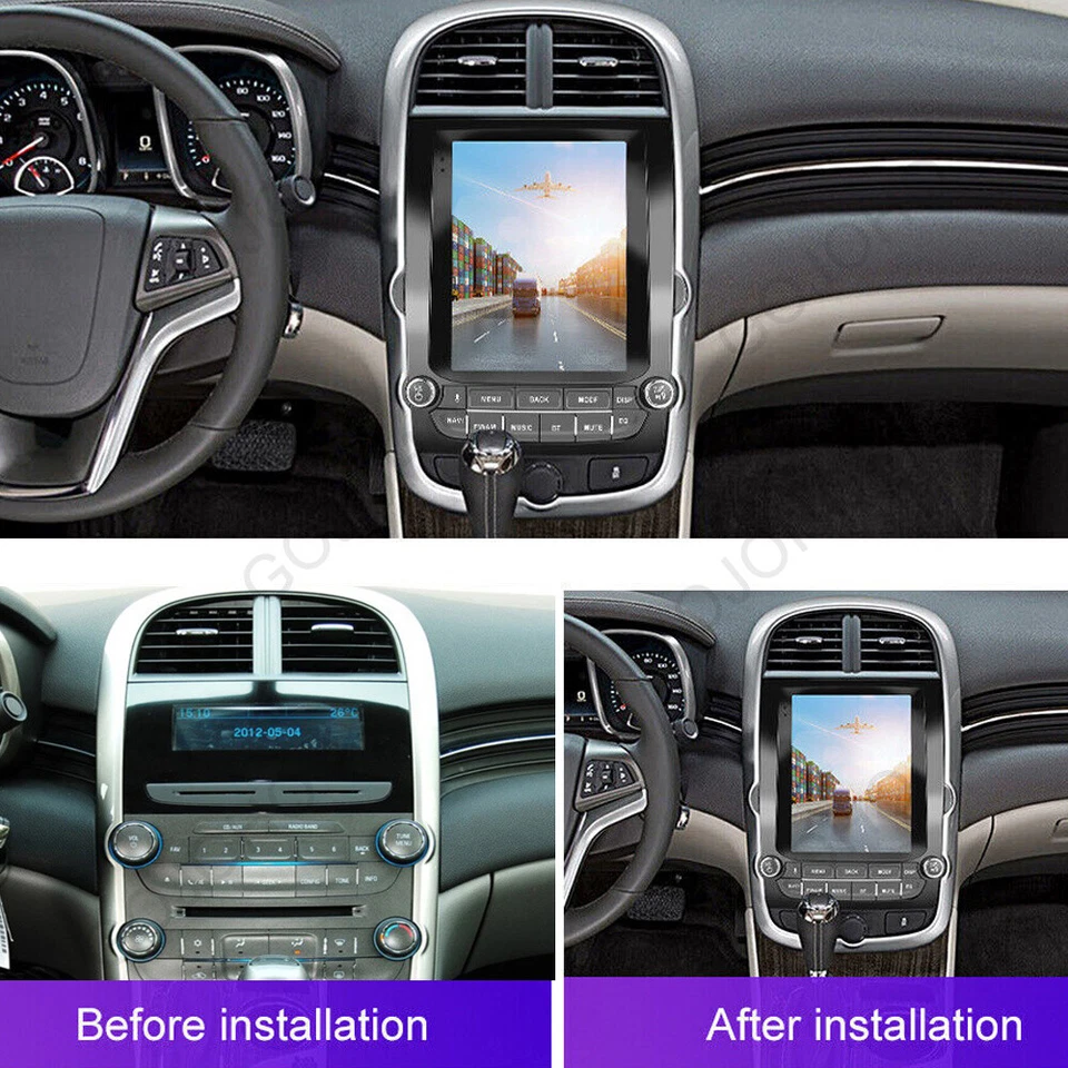 Tesla style 64GB Carplay For Chevrolet Malibu 2012-2015 Android Car Stereo Radio - Image 3 of 4