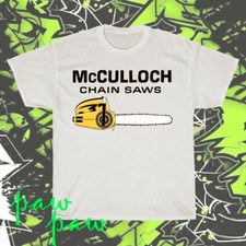 Brand New McCulloch chainsaw Logo American T-Shirt Funny Size S to 5XL