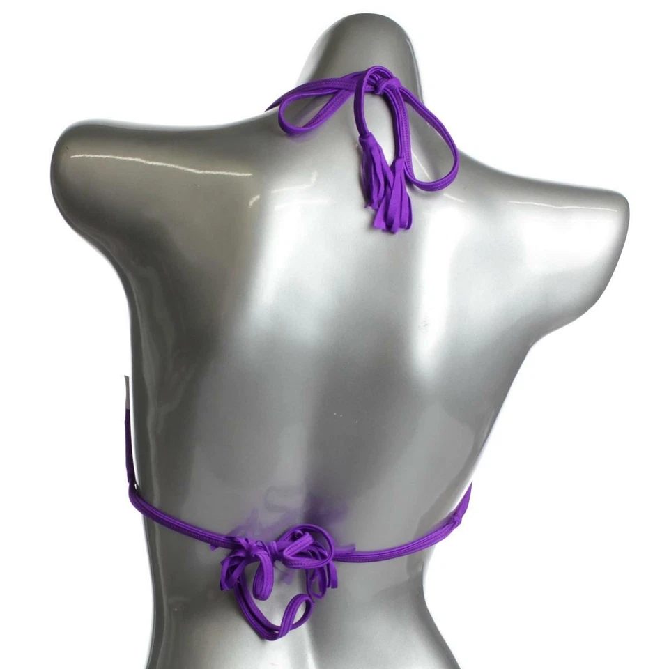 NUEVO Top de bikini con flecos de moda púrpura L de pasas para mujer bikinis $50 Foto 4 de 4