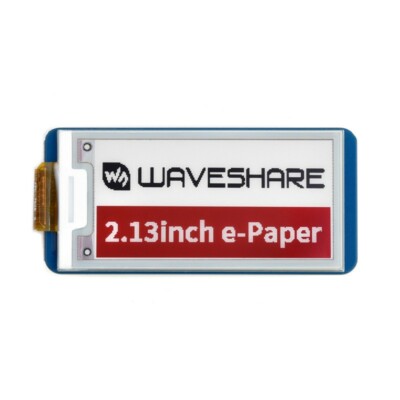 2.13inch E-Paper E-Ink Display for Raspberry Pi Pico 212×104 Red Black White SPI