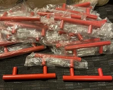 30 Lot Probrico Kitchen Cabinet Pulls Brushed Cupboard Round T Bar Handle Drawer