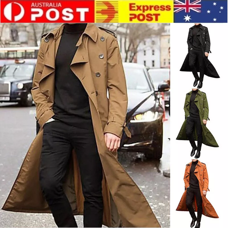 Mens long cheap coat australia