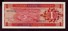 Niederl&auml;ndische Antillen 1 GULDEN 1970  Zustand I UNC FDS S/N D0798399 Pick 20a