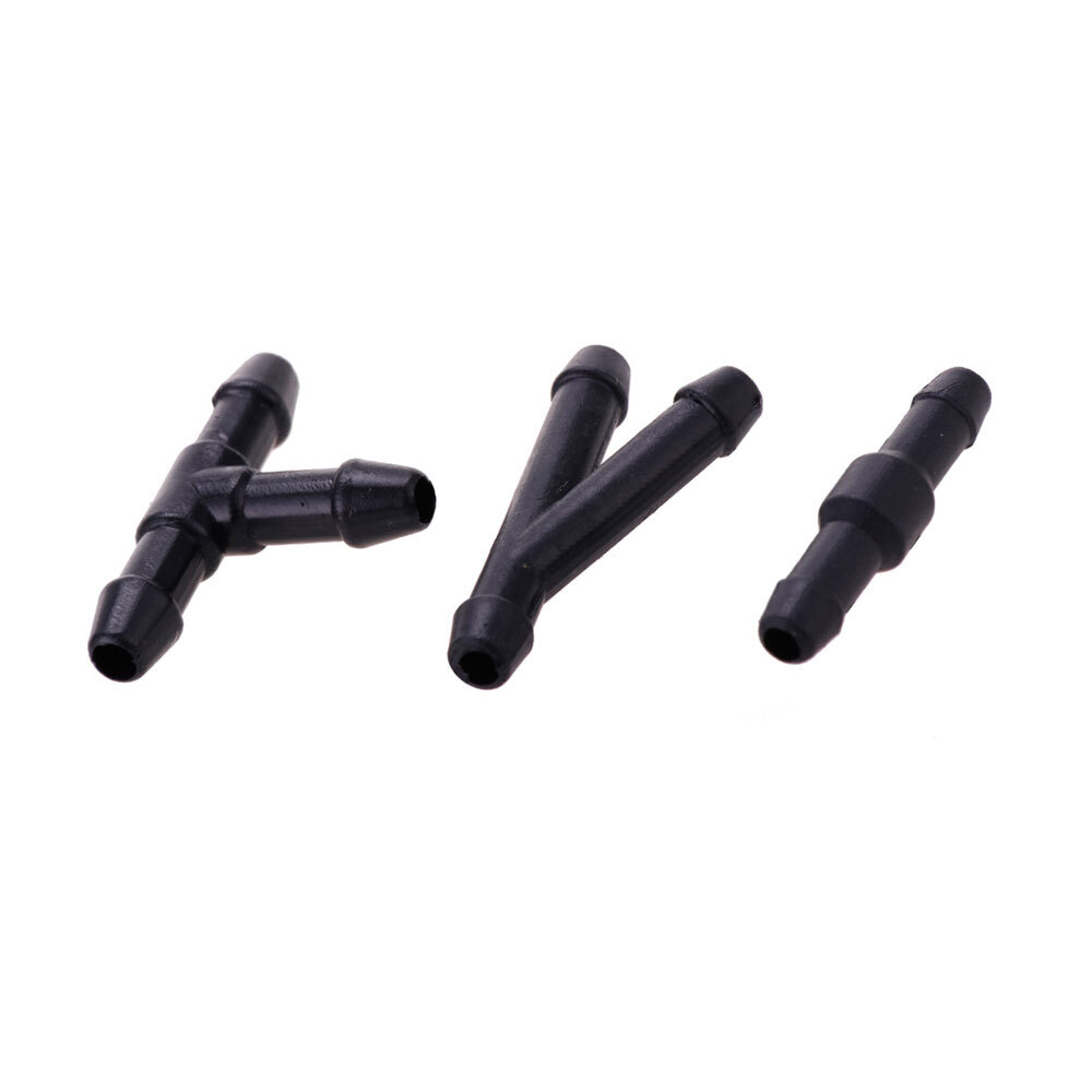 18Pcs Car Air Fuel Water Wiper Washer Nozzle Hose Connector 3 Way Nozzle Hose eBay