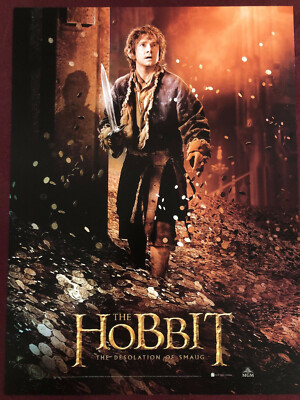 HOBBIT BILBO BAGGINS SMAUG POSTER 12X16''NM  TOLKIEN FREEMAN