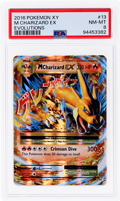 2016 Pokemon XY Evolutions M Charizard Ex #13 PSA 8 | eBay